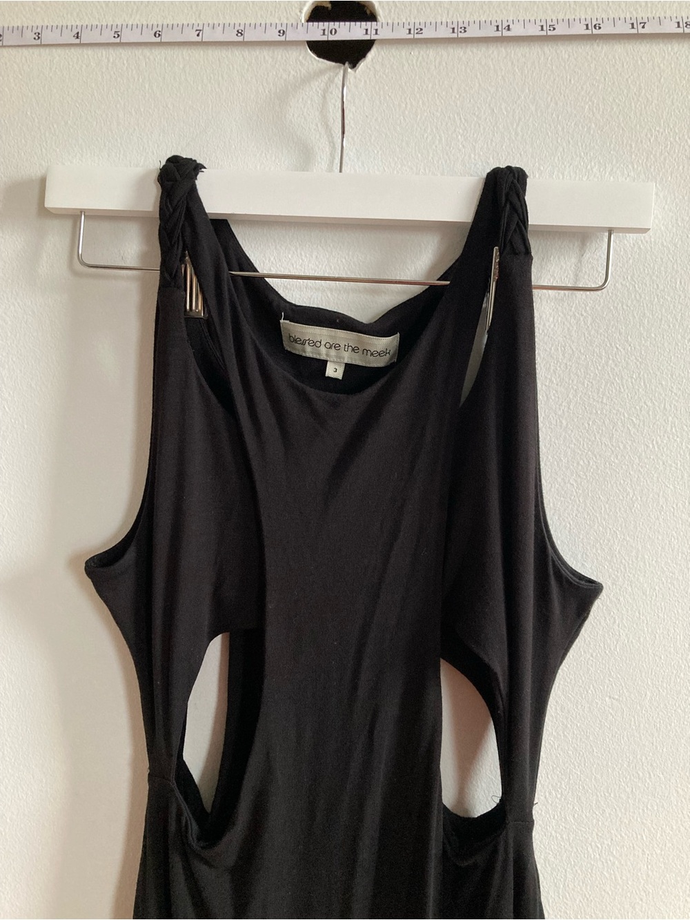 Blessed are the meek size 3 Black Cutout Maxi Dress - Picture 2 of 6